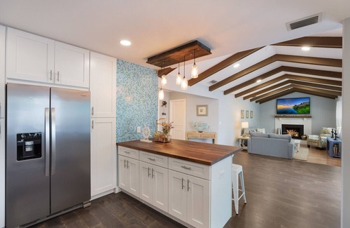 Harbor Hills House | Oasis backyard Pool with hot tub close to the beach and IMG