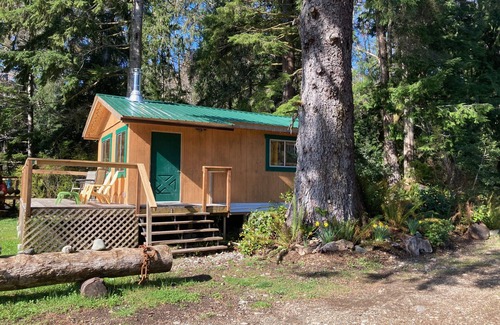 Quatsino Cabin | Ocean Front wilderness Cabin, brand new - Spa bathroom, fully equipped Kitchen