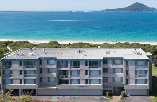 Nelson Bay Apartment | Ocean Shores, 12/27 Weatherly Cl - Waterfront Unit with Water Views, WIFI & Air Conditioning