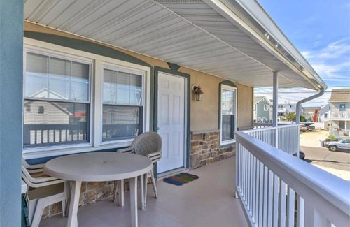 Ship Bottom Condo | Ocean side, 2 Floor Condo, 3rd from the Beach with a fenced in Patio!
