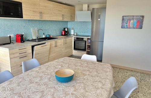 Anglet Apartment | Ocean view 1st line, 4 bedrooms, garden, Chambre d'amour Anglet, near Biarritz