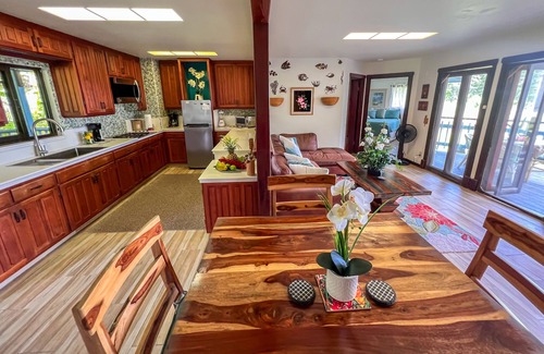 Kehena Beach Estates House | Ocean view Custom home steps away from Kehena Black Sand Beach