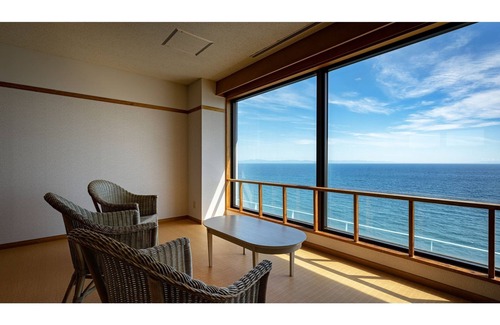 Hakodate Hotel | Ocean view Japanesestyle room on the upper floo/Hakodate Hokkaidō