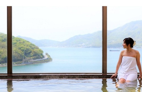 Shodoshima House | Ocean view Modern twin 40 square meters Smoking / Shozu-gun Kagawa