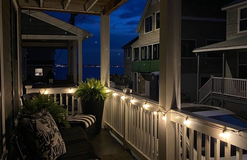 Nahant Apartment | Ocean views from the porch of this cozy private hideaway.