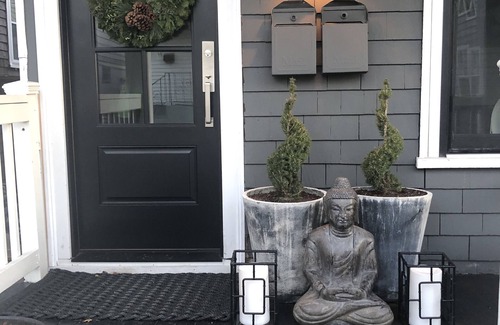 Nahant Apartment | Ocean views from the porch of this cozy private hideaway.
