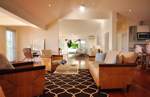 Paget House | Oceanfront Interior designed Beach House, Grape Bay Beach in Paget
