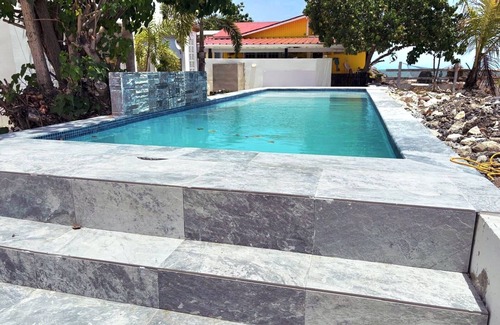 Descalabrado House | Oceanfront Retreat with Private Pool & Garden