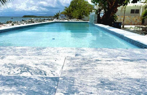 Descalabrado House | Oceanfront Retreat with Private Pool & Garden