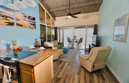 Honokowai Condo | Oceanfront well-stocked home 20 ft from the ocean to relax and recharge