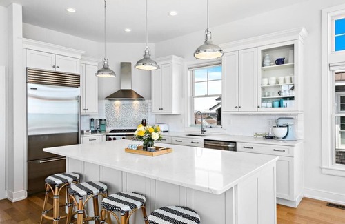 South Beach Haven House | Oceanfront with Hot Tub: private beach access! South of Beach Haven. Sleeps 12+
