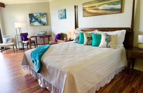 Hanamaulu Apartment | Oceanview Elegance with King Bed