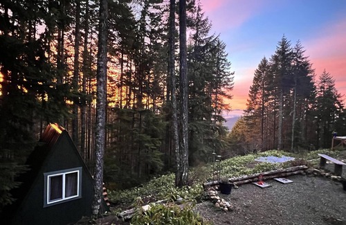 Hoodsport Cottage | Off grid mountain cottage with Amazing views & dry/steam wood heated sauna
