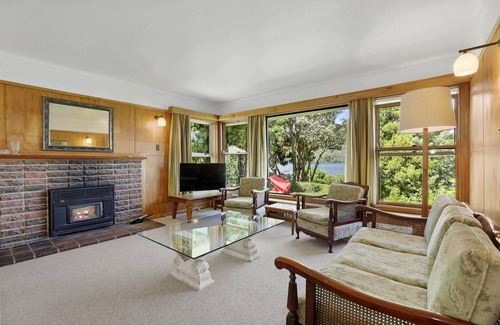 Lake Okareka House | Okareka Lakefront - Four Bedroom Original Lake House with Fantastic Lake Views