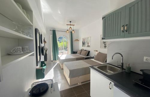 Vatos Apartment | Olive Studio ,Balcony with Mountain View, Kitchenette, 1km to Beach ,by likeyourhome