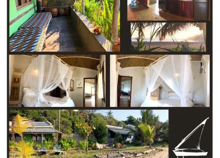 Tofo House | ON THE BEACH Dhow Green 2 bedroom cottage AC