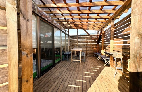 Shiraoi House | One group one building with natural hot springs /Shiraoi-gun Hokkaidō