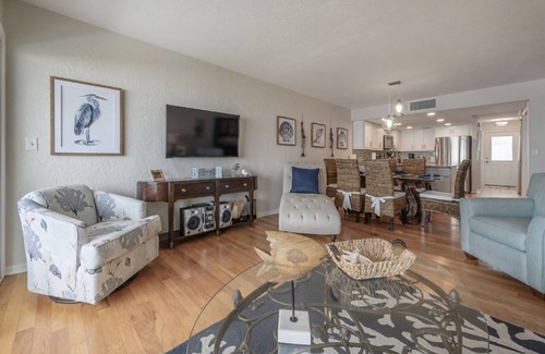 Indian Rocks Beach Condo | One step and you are on the BEACH! Watch AMAZING sunsets from 3 decks!