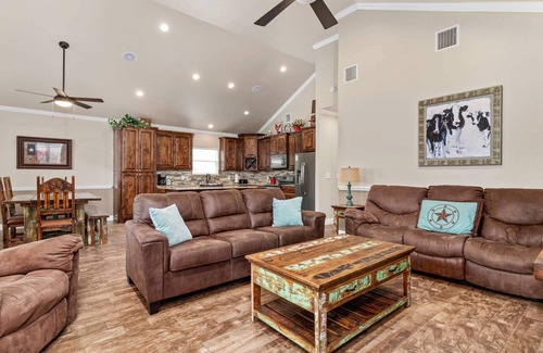 New Braunfels House | Open to Guests, Praying for TX - Riverfront Retreat, Outdoor Bar & Kitchen, Grill, Two Large Decks