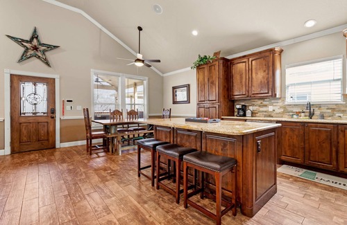 New Braunfels House | Open to Guests, Praying for TX - Riverfront Retreat, Outdoor Bar & Kitchen, Grill, Two Large Decks