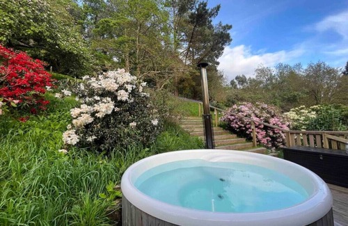 Kingsbridge Cabin | Orchard Lodge @ Lower Coombe Royal with Hot Tub