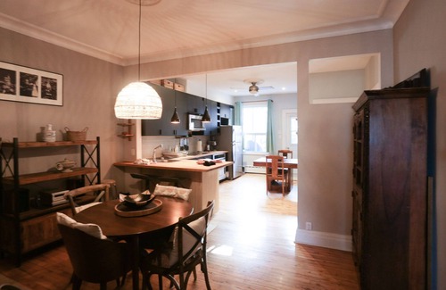 Vieux-Rosemont Apartment | Original Montreal Style