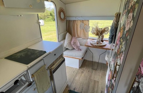 Llanfaethlu Cabin | Original vintage spirit alpine Caravan Anglesey