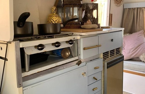 Llanfaethlu Cabin | Original vintage spirit alpine Caravan Anglesey