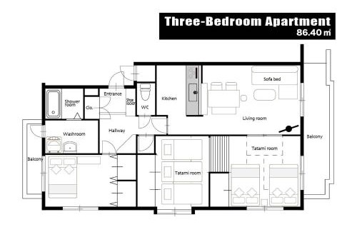 Saeki Ward Apartment | OUCHI HOTEL Itsukaichi