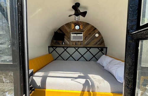 Lancaster Cabin | Our Tubes offer a camping experience for those that love the outdoors but also love a bed.