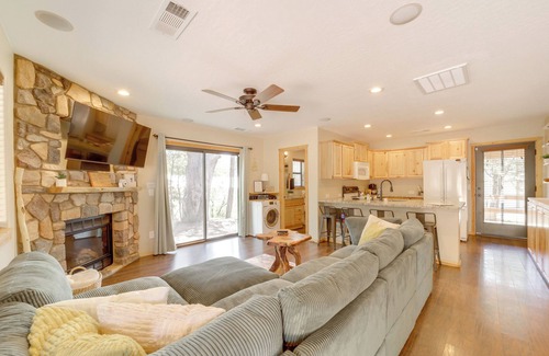 Pine Cabin | Outdoor Entertainment Spaces: Remote Pine Home!