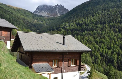 Saint-Luc Ski Chalet | Outside : chalet for 8 persons, large terrace and balcony with garden furniture -Inside : 160 sqm, s