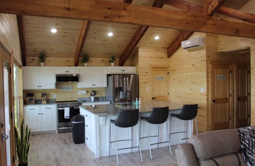 Shreveport Cabin | Owner's Cabin at God's Country Resort with Hot Tub and Spectacular View (2A)