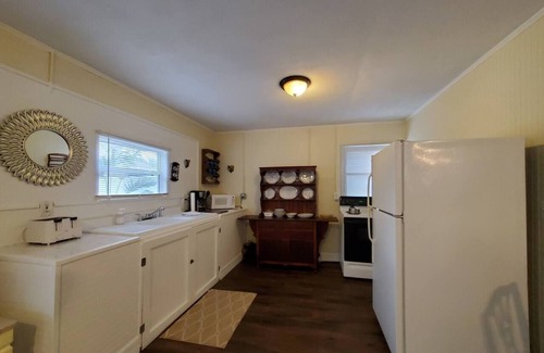 Tarpon Springs House | Palm Cottage * King Bed * Tropical Yard