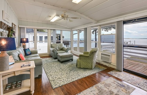 Bath House | Pamlico River Vacation Rental w/Game Room