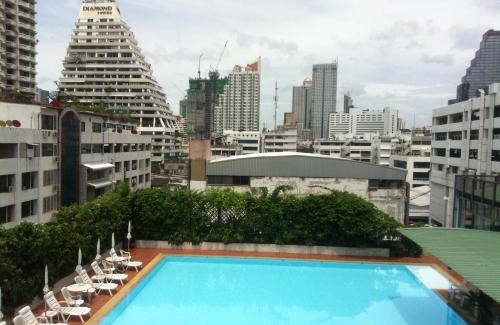 Silom Apartment | Panoramic City View Room at Silom