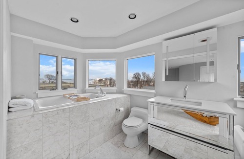 Waveland House | Panoramic views, steps to the water, 7 minute walk to private beach.