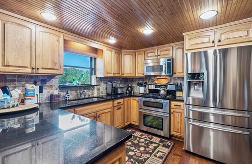 Lake Lure House | Papas Haus on Lake Lure - 3BR 3BA Lakefront, Decks Galore - Fire Pit