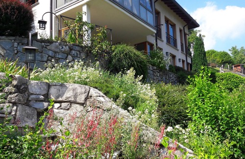 Cerano d'Intelvi Apartment | Paradise location, bright, large private garden, lake and mountain views.