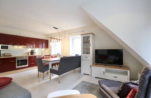 Wangerooge Apartment | Parkoase 3, Maisonette Wohnung mit Balkon