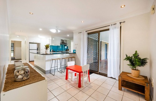 Yamba House | Parkview Yamba Escape, Pet Friendly ,Park-facing location, offering a tranquil retreat
