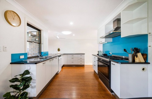 Yamba House | Parkview Yamba Escape, Pet Friendly ,Park-facing location, offering a tranquil retreat