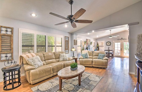 Arroyo Springs House | Patio and Grilling Station Family Home in Glendale