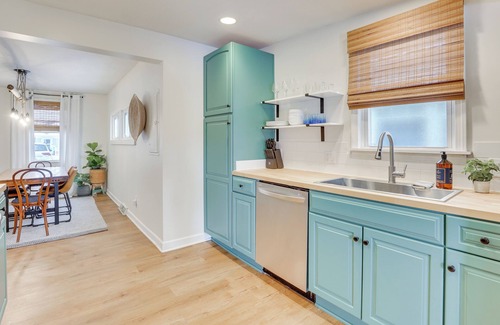 Meyers Lake Cottage | Patio & Lake Views: Family-friendly Canton Retreat