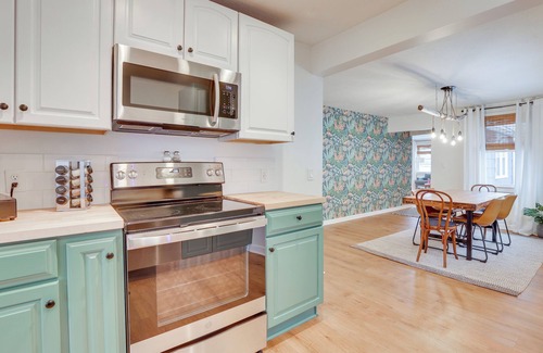 Meyers Lake Cottage | Patio & Lake Views: Family-friendly Canton Retreat