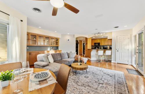 Arlington House | Patio Paradise Stylish 3BR Home with Gaming Room