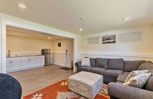 Sandy House | Patio, Parks Close By, Half Basketball Court
