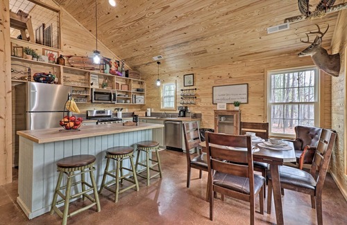 Heflin Cabin | Peaceful Family Cabin on 10 Acres w/Game Room!