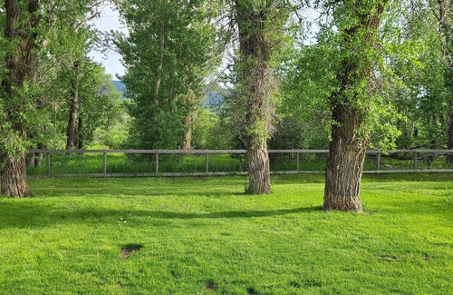 Geyser House | Peaceful house in Highwood Mountains. Private creek access. Large fenced yard.