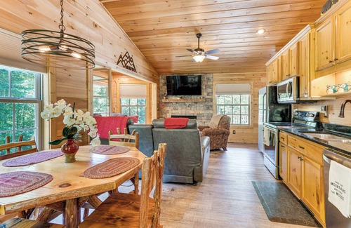 Murphy Cabin | Peaceful Murphy Cabin w/Fire Pits & Forest Views!
